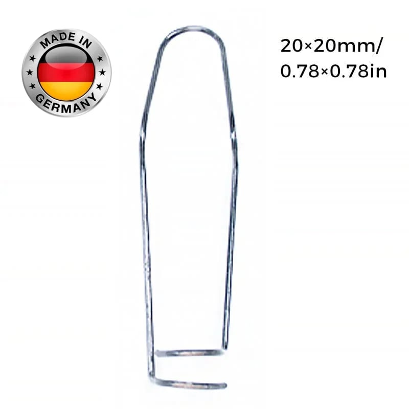 Zaun- &amp; Rohrverbinder Clips aus verzinktem Eisen | Für Gewächshaus, Zaun, Rankhilfe &amp; Spalier | Korrosionsschutz | 11/16/20 mm