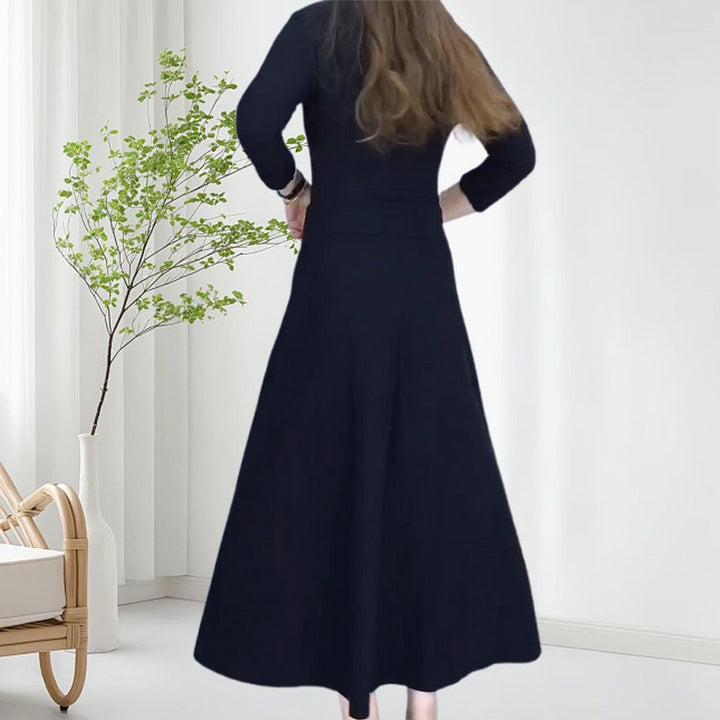 Damen Rock | High-Waist Midirock aus warmem Stoff für Herbst und Winter