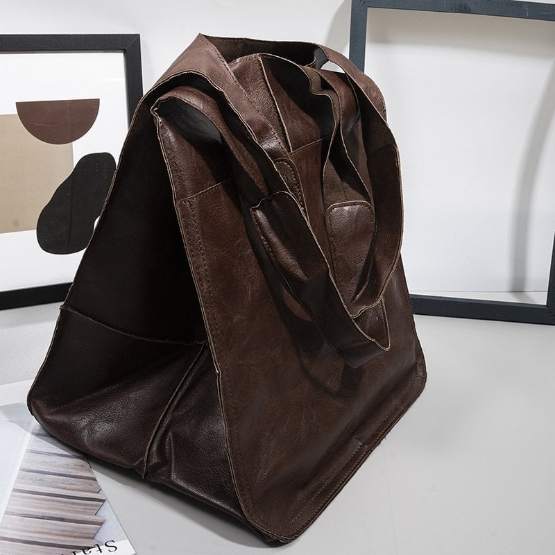 Damen Shopper Tasche aus Kunstleder | Große Handtasche mit Viel Stauraum | Elegant, Geräumig &amp; Perfekt für Alltag und Reisen