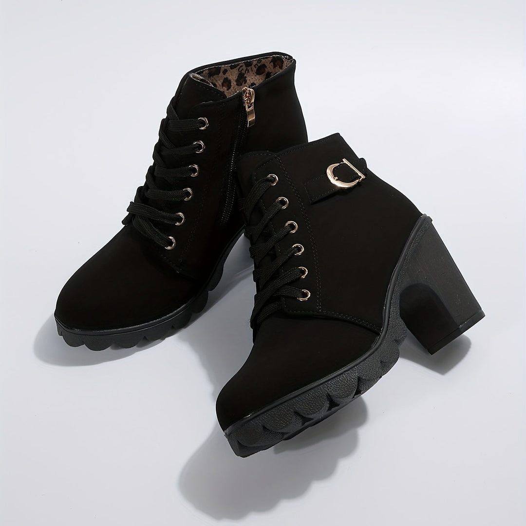 Orthopädische Damen Stiefeletten mit Komfortsohle | Elegante Ankle Boots für Alltag &amp; Büro | Bequeme, stilvolle Herbst- &amp; Winterboots