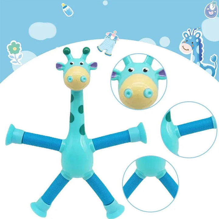 GiraffaStretch – Giocattolo divertente estensibile con ventosa