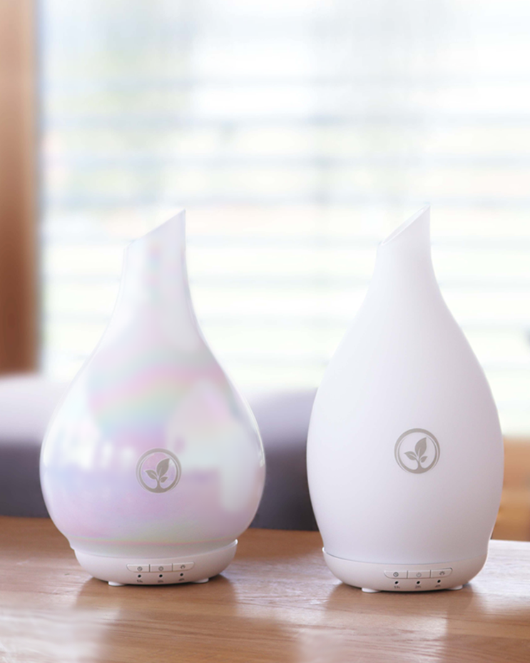 Aroma Diffuser | Ultraschall Duftdiffuser mit Glasdesign und LED-Beleuchtung