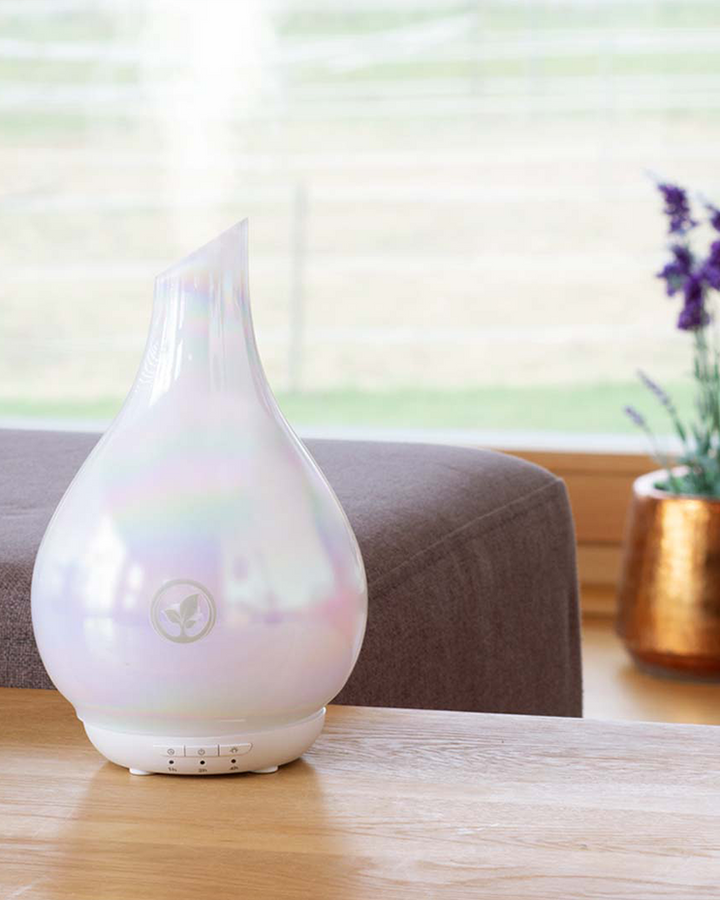 Aroma Diffuser | Ultraschall Duftdiffuser mit Glasdesign und LED-Beleuchtung