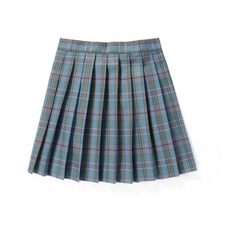 Pleated plaid skirt for women | Mini