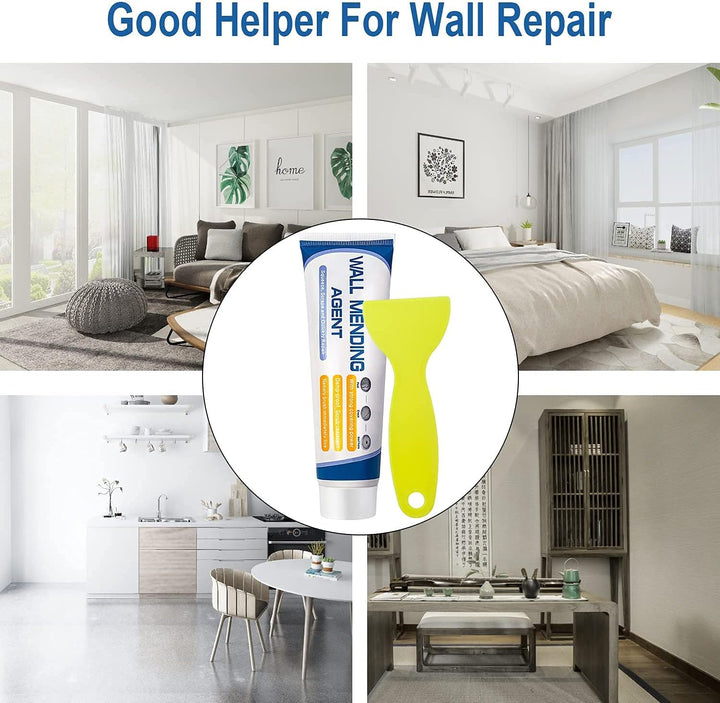 Wand-Reparaturpaste mit Dosierspitze | Trocknet in Minuten für nahtloses Finish | Für Gips, Beton &amp; gestrichene Wände | Sauber aufzutragen