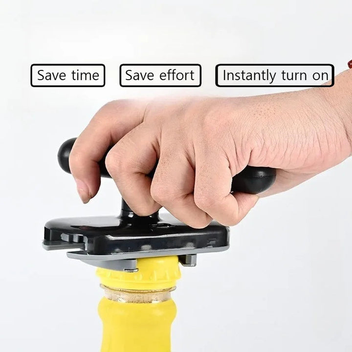 Ouvre-boîte 2-en-1 pour boîtes, bouteilles et bocaux | poignée ergonomique antidérapante | sûr avec bords lisses | compact et portable