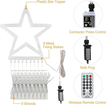 50% DE RÉDUCTION | Sapins de Noël LED multicolores SparkleLights™ | 12 modes lumineux | Résistant aux intempéries IP44 | Télécommande &amp; minuterie