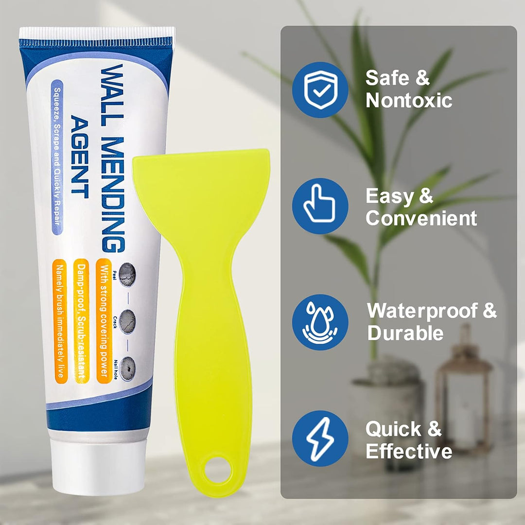 Wand-Reparaturpaste mit Dosierspitze | Trocknet in Minuten für nahtloses Finish | Für Gips, Beton &amp; gestrichene Wände | Sauber aufzutragen