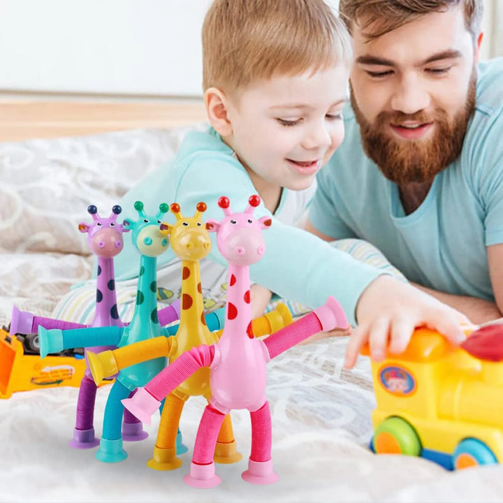GiraffaStretch – Giocattolo divertente estensibile con ventosa