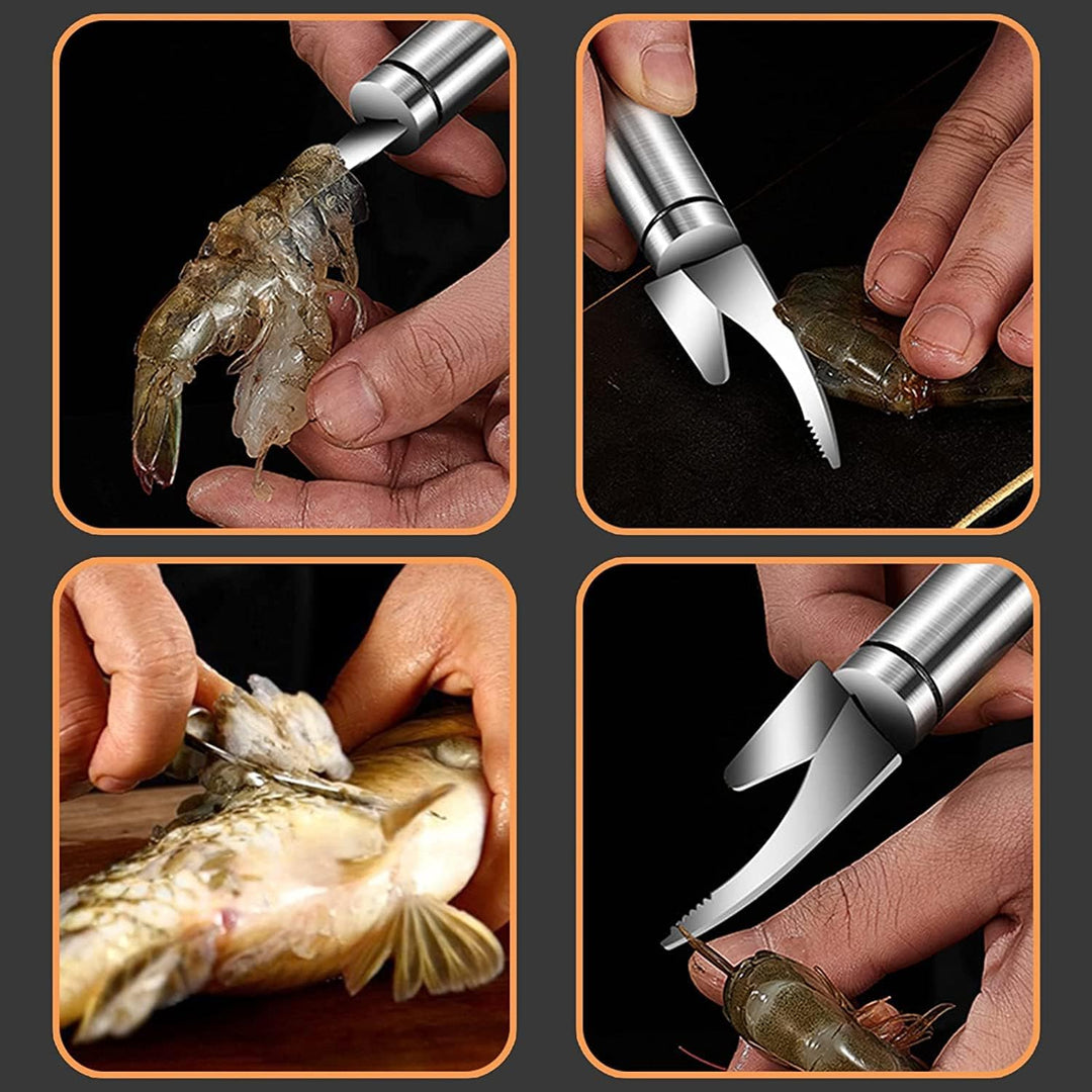 SeaMaster | Coltello multifunzione 5-in-1 per gamberi e pesce
