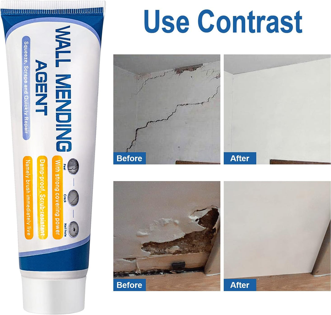 Wand-Reparaturpaste mit Dosierspitze | Trocknet in Minuten für nahtloses Finish | Für Gips, Beton &amp; gestrichene Wände | Sauber aufzutragen