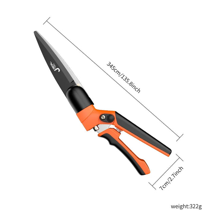 Garden shears with 360° rotating handle | SK5 carbon steel blade for clean cuts | Ergonomic, non-slip | For roses, shrubs &amp; bonsai