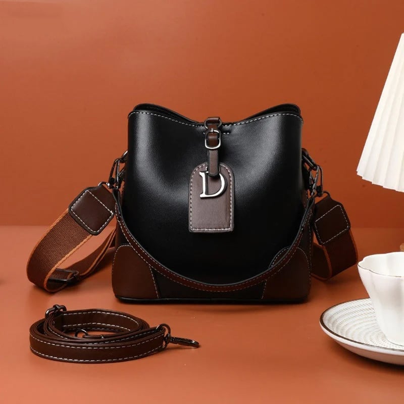 Damen Schultertasche Retro aus PU 21×19×12 cm | Mehrere Fächer &amp; Magnetverschluss | Verstellbare Riemen, viele Farben