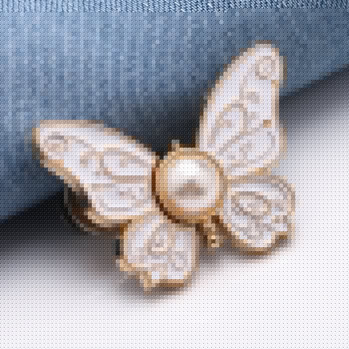 Clip per abbigliamento con design a farfalla per vita e fissaggio bottoni | Senza cuciture, chiusura resistente | Riutilizzabile e antiruggine | 4,1 cm | 7 colori