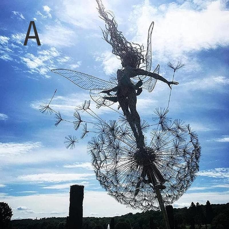 Garten-Feenfigur | Langlebige Feenskulptur für den Außenbereich und magische Gartenecken