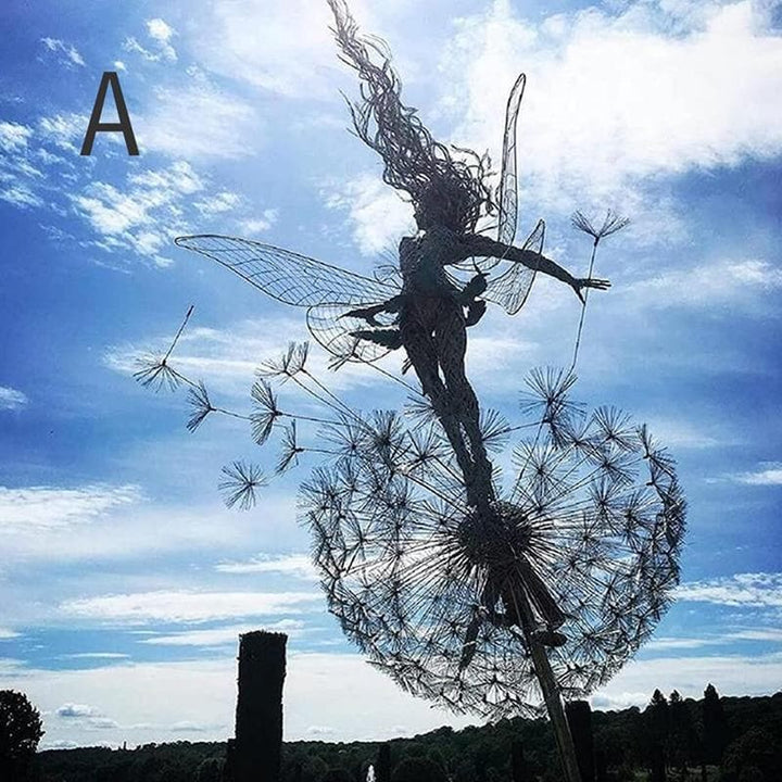 Garten-Feenfigur | Langlebige Feenskulptur für den Außenbereich und magische Gartenecken