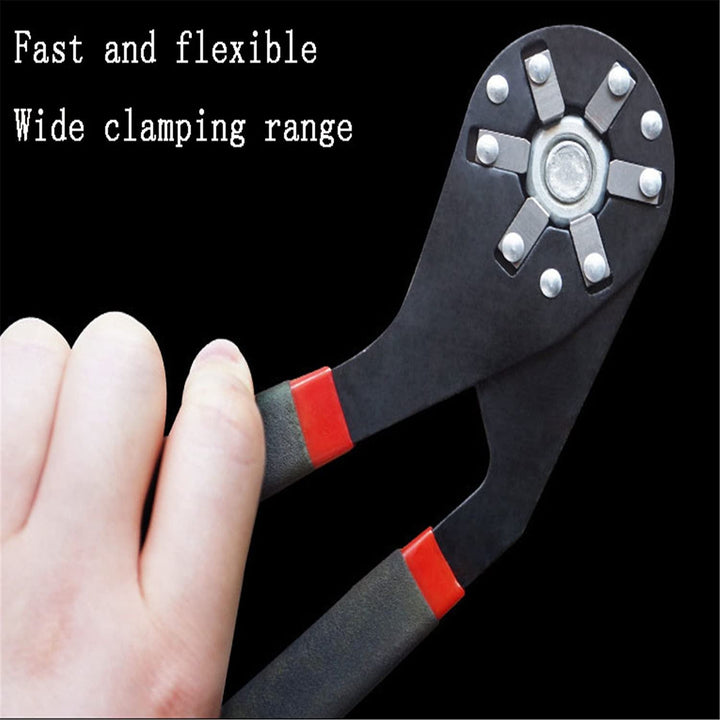 Adjustable wrench with fine adjustment | Wide clamping range &amp; anti-slip handle | Hardened steel, buy 1 get 1 free