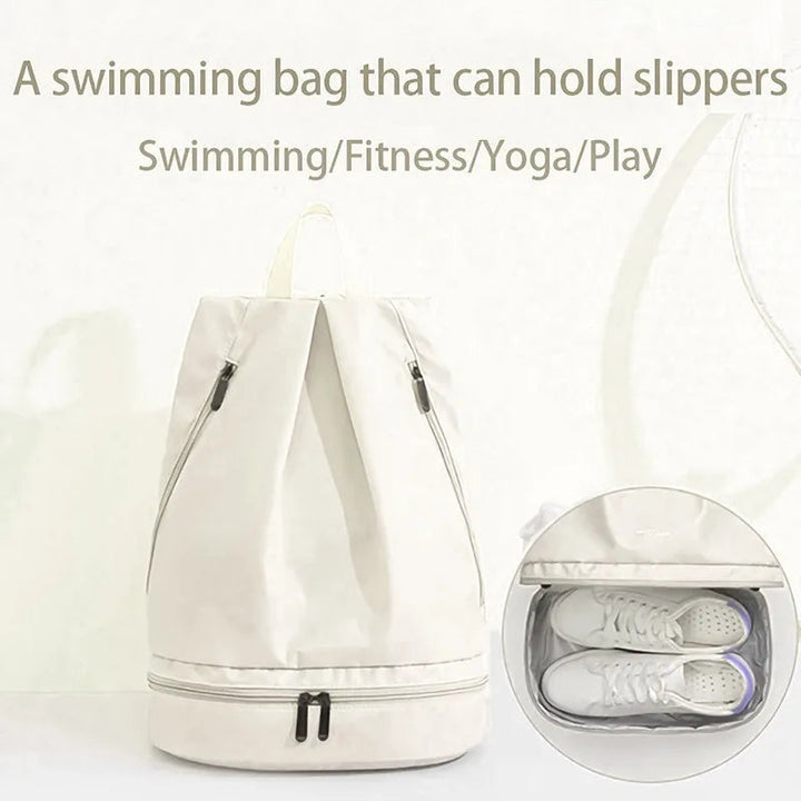 Sport Rucksack wasserabweisend | Fitnessrucksack mit Nass-Trocken-Fach &amp; 20–35 L Stauraum für Sport, Schwimmen &amp; Reisen