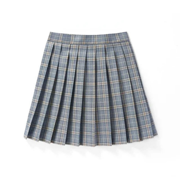 Pleated plaid skirt for women | Mini
