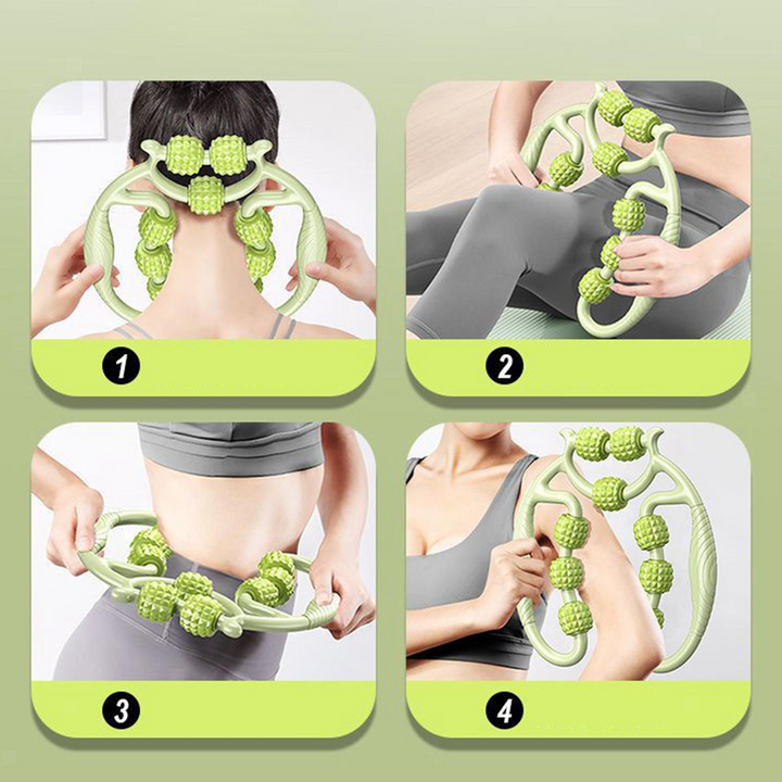 Appareil de massage pour jambes avec compression | Massage circulaire 12 points pour jambes légères | Régénération &amp; relaxation, 15–20 min par jour