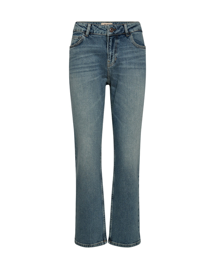 Jeanshose | Boyfriend Fit aus Baumwoll-Stretch mit Used-Waschung