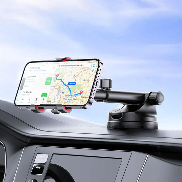 Auto Handyhalterung | 360° drehbar mit Vakuumsaugfuß für Windschutzscheibe und Armaturenbrett