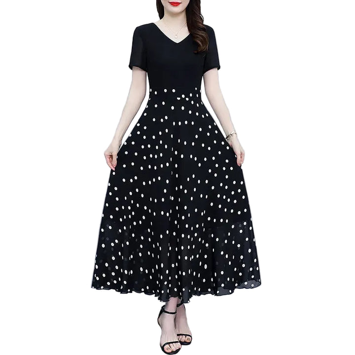 Abito floreale da donna per la primavera | Motivo floreale senza tempo e silhouette lusinghiera | Leggero, traspirante, versatile