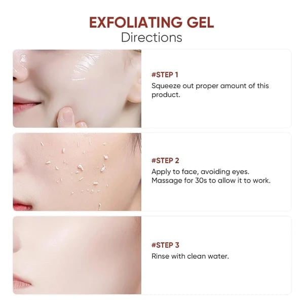 Gel esfoliante per pelle dall’aspetto più liscio | Gel esfoliante delicato contro zone ruvide e incarnato irregolare | Per viso e corpo, 1,8 oz