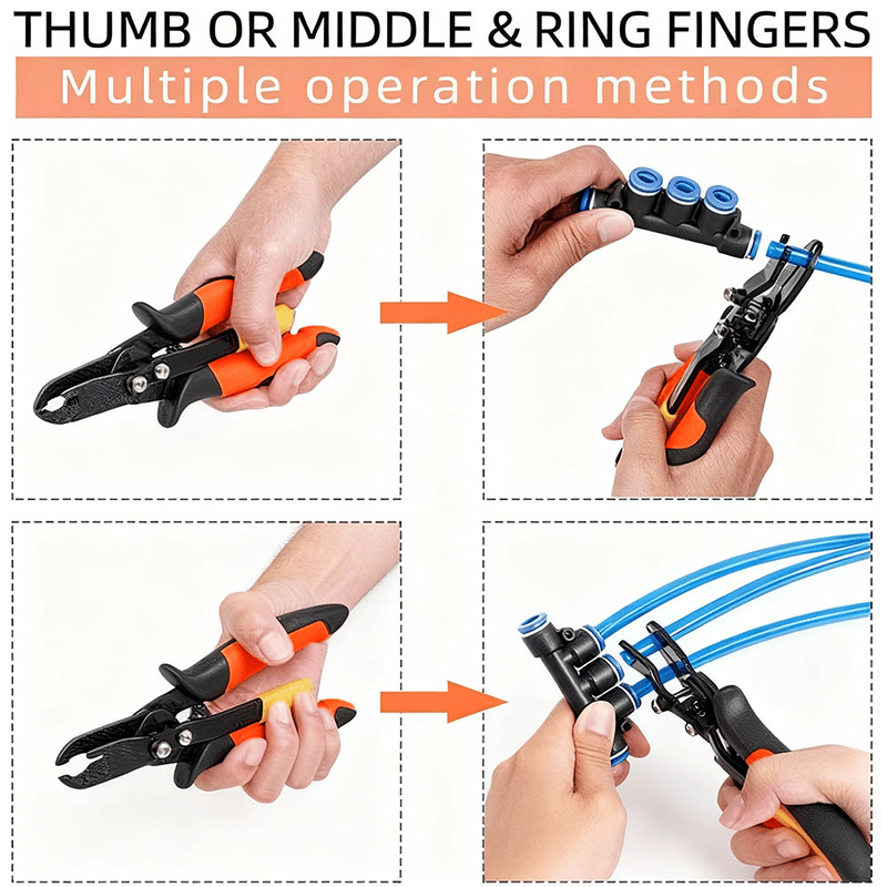 Schlauchkupplungs-Zange für Push-Pull-Verbinder | 6 mm &amp; 8 mm | Werkzeug für Auto, Motorrad &amp; enge Stellen