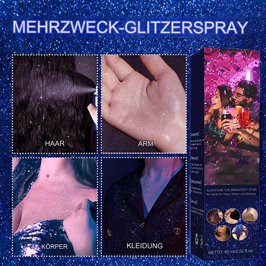Trblietavý sprej na vlasy a telo | Kozmetický glitter | Dlhodobý lesk | BlendPrach