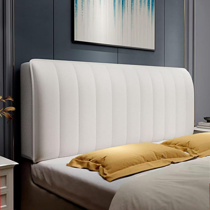Kopfteilschutzhülle elastisch &amp; faltenfrei | Schutz vor Staub, Flecken &amp; Schmutz | Weich, atmungsaktiv | Farben Weiß/Blau/Grau/Rosa