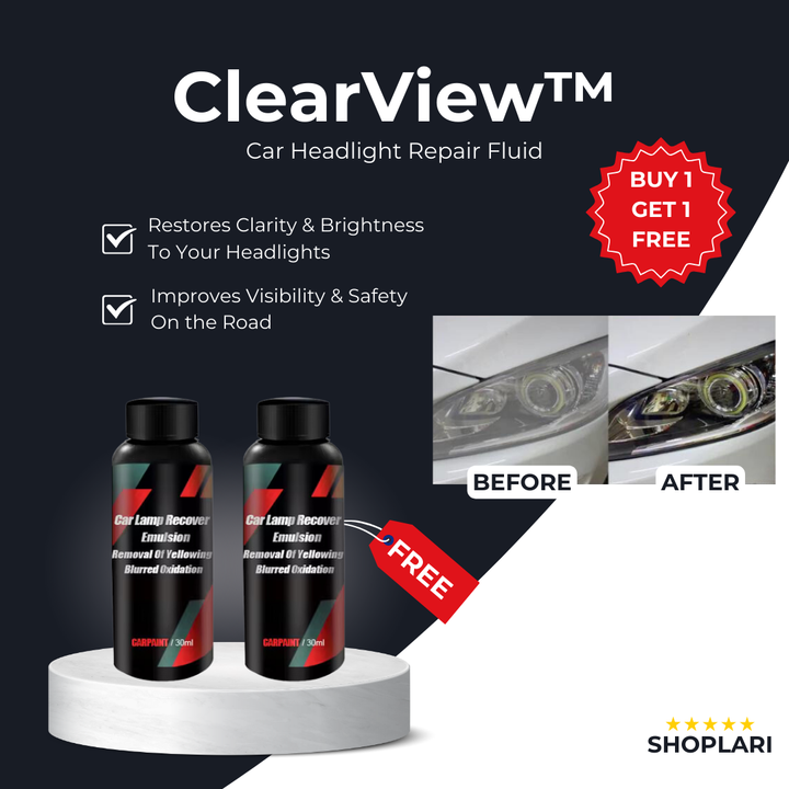 ClearView™ liquido riparatore per fari I Ultimo giorno 1+1 GRATIS🔥