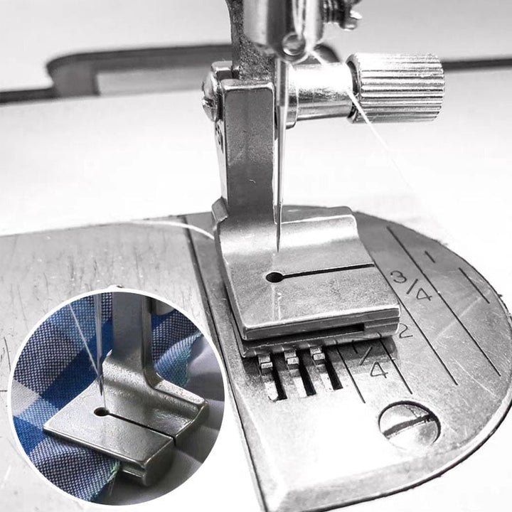 Piping presser foot for sewing machine | For clean edges with cord &amp; piping tape | Precise guidance, even seam | For decoration &amp; clothing