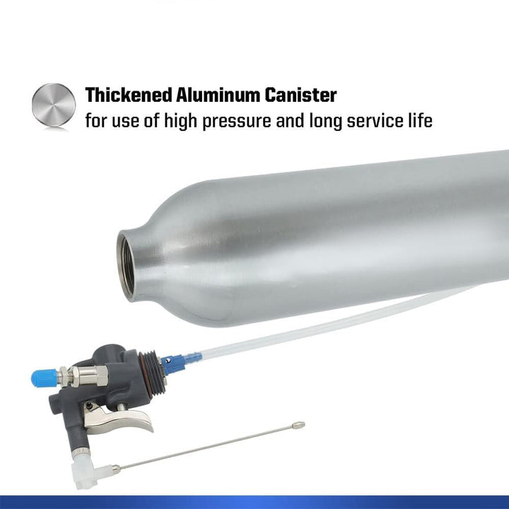 Aluminum pressure sprayer with precision lance | adjustable spray pattern &amp; metal trigger | heavy-duty spray can for cleaning, oil, and detailing