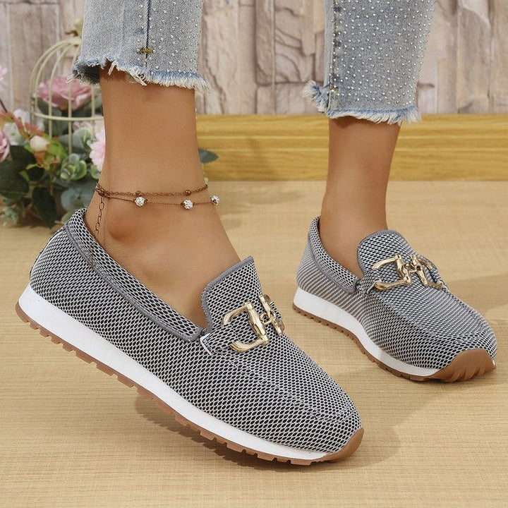 Damen Canvas Sneaker | Atmungsaktive Low Top Freizeitschuhe mit flacher Sohle für Alltag und Freizeit