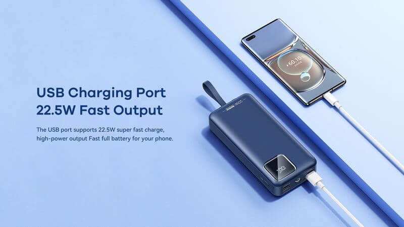 Powerbank 30.000 mAh | Schnellladegerät mit 20 W USB-C PD und 22,5 W Quick Charge
