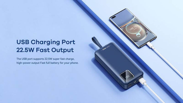 Powerbank 30.000 mAh | Schnellladegerät mit 20 W USB-C PD und 22,5 W Quick Charge