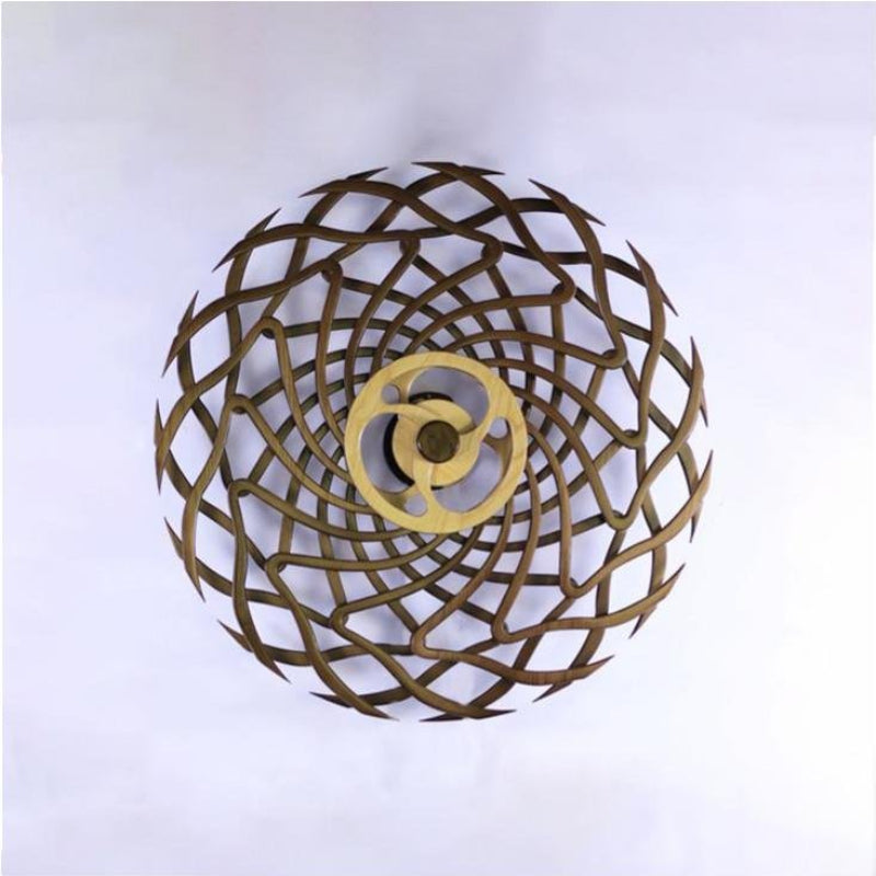 Kinetic Wood Sculpture with Spring Mechanism | Moving Wall or Table Decoration as Art Object | Handmade, Polished &amp; Coated