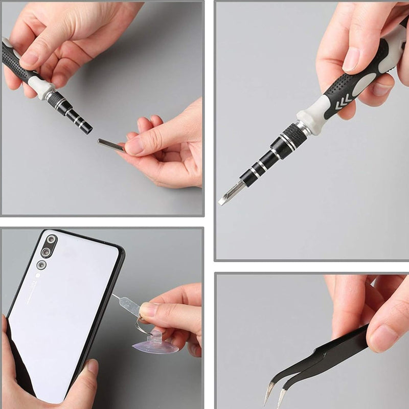 Präzisions-Schraubendreher Set | 115-in-1 mit 98 magnetischen Bits für Handy, Laptop und Feinmechanik