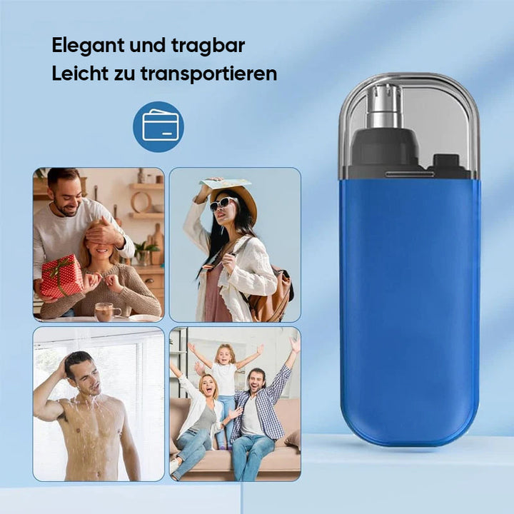 5-in-1 Präzisionstrimmer für Nase, Ohren, Augenbrauen &amp; Gesicht | 7000 U/min, wasserdicht | USB-C, kompakt &amp; hygienisch