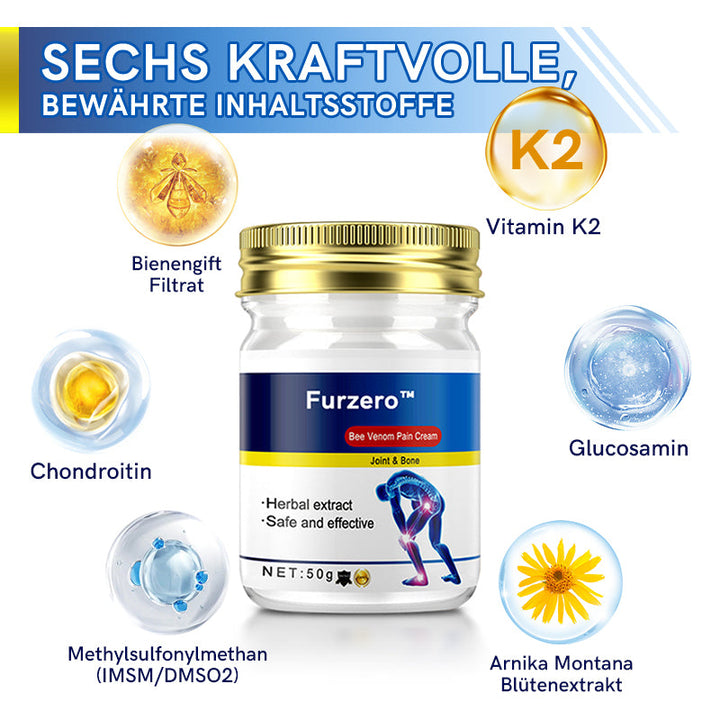 Wärmende Massagecreme mit Bienengift-Extrakt | Für Gelenke &amp; Muskeln nach Belastung | Schnell einziehend, pflegend | Für Alltag &amp; Sport