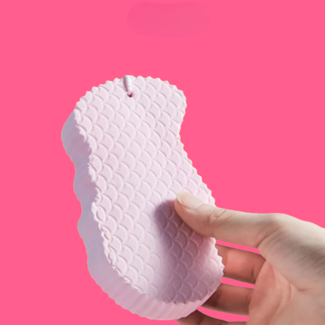 Ultra-Soft Exfoliating Bath Sponge | Usable Without Scrub &amp; Shower Gel | For Smoother, Fresher Skin | Ideal for Sensitive Skin