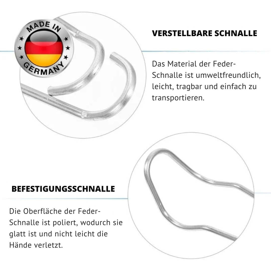Zaun- &amp; Rohrverbinder Clips aus verzinktem Eisen | Für Gewächshaus, Zaun, Rankhilfe &amp; Spalier | Korrosionsschutz | 11/16/20 mm