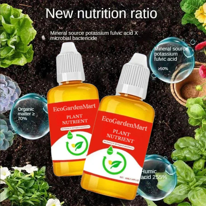 Natural plant growth booster | Enzymes &amp; plant extracts for roots &amp; foliage | For houseplants, vegetables &amp; flowers