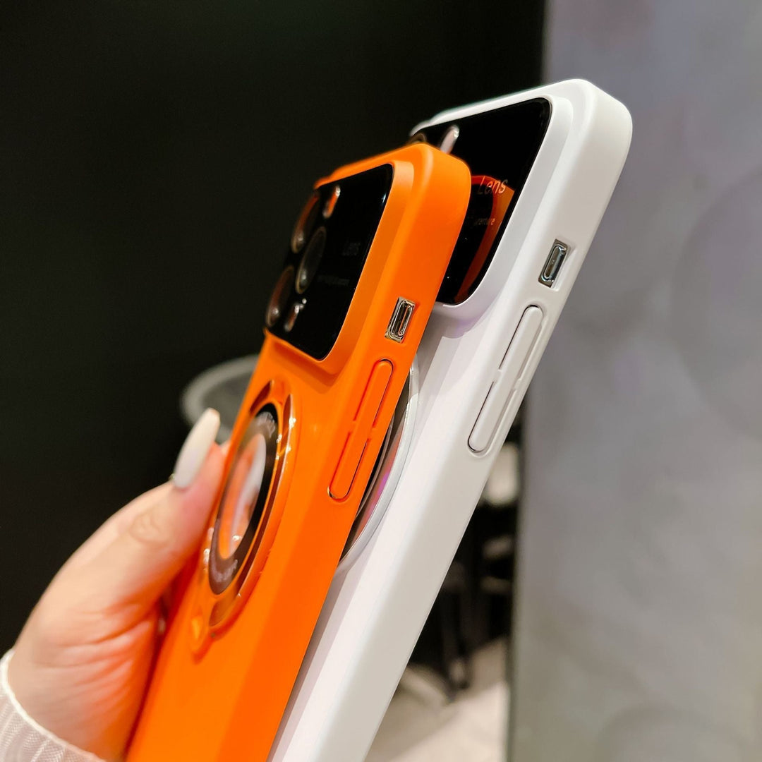 Magnetic iPhone Case | Compatible with wireless charging | Integrated stand, camera lens protection | Anti-fingerprint, clear PC