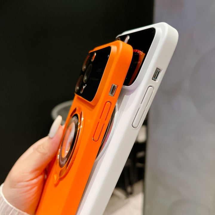 Magnetic iPhone Case | Compatible with wireless charging | Integrated stand, camera lens protection | Anti-fingerprint, clear PC