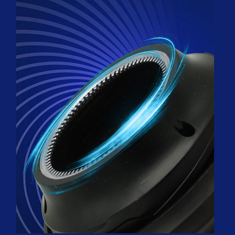 Automatic hair clipper with 360° rotary head | 3 length settings, stainless steel blades | LED display, USB-C in 2 hours
