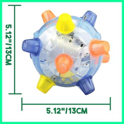 Interactive Dog Ball | Bouncing &amp; Light-Up | With Sound Function | BPA-Free &amp; Durable