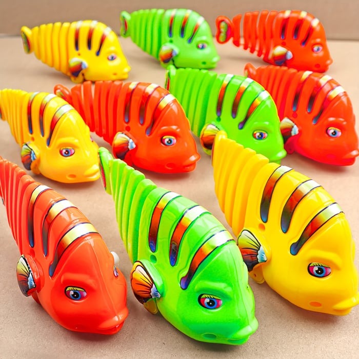 Giocattolo da pesca a molla per bambini | Rotazione a 360° e movimenti acrobatici | Plastica resistente | Carino come regalo