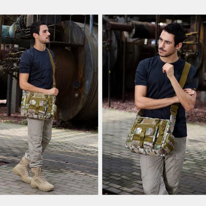 Herren Umhängetasche | Crossbody Tasche mit mehreren Fächern und Laptopfach